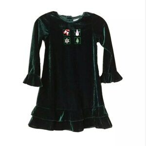 Good Lad Green Velvet Dress 6X